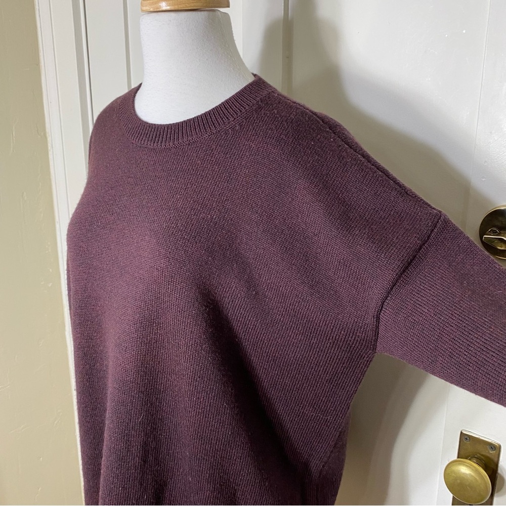 Eileen Fisher Crewneck 100% Merino Regenerative Wool Tunic Pullover Sweater M - Picture 5 of 14